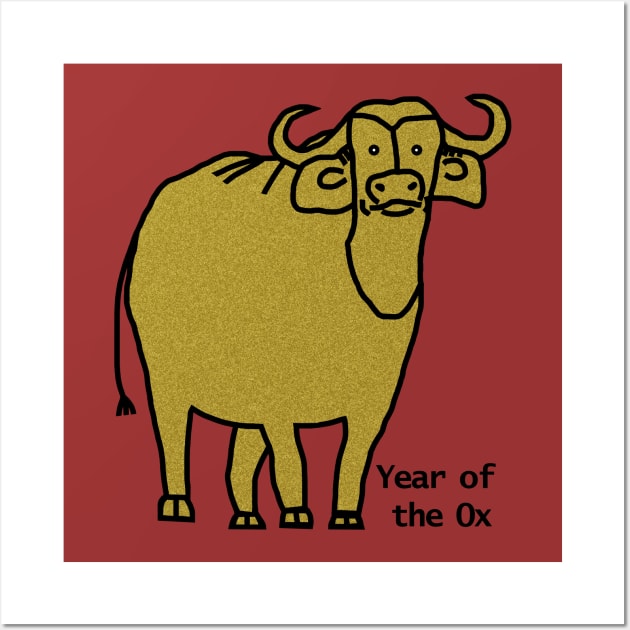 Year of the Ox Wall Art by ellenhenryart